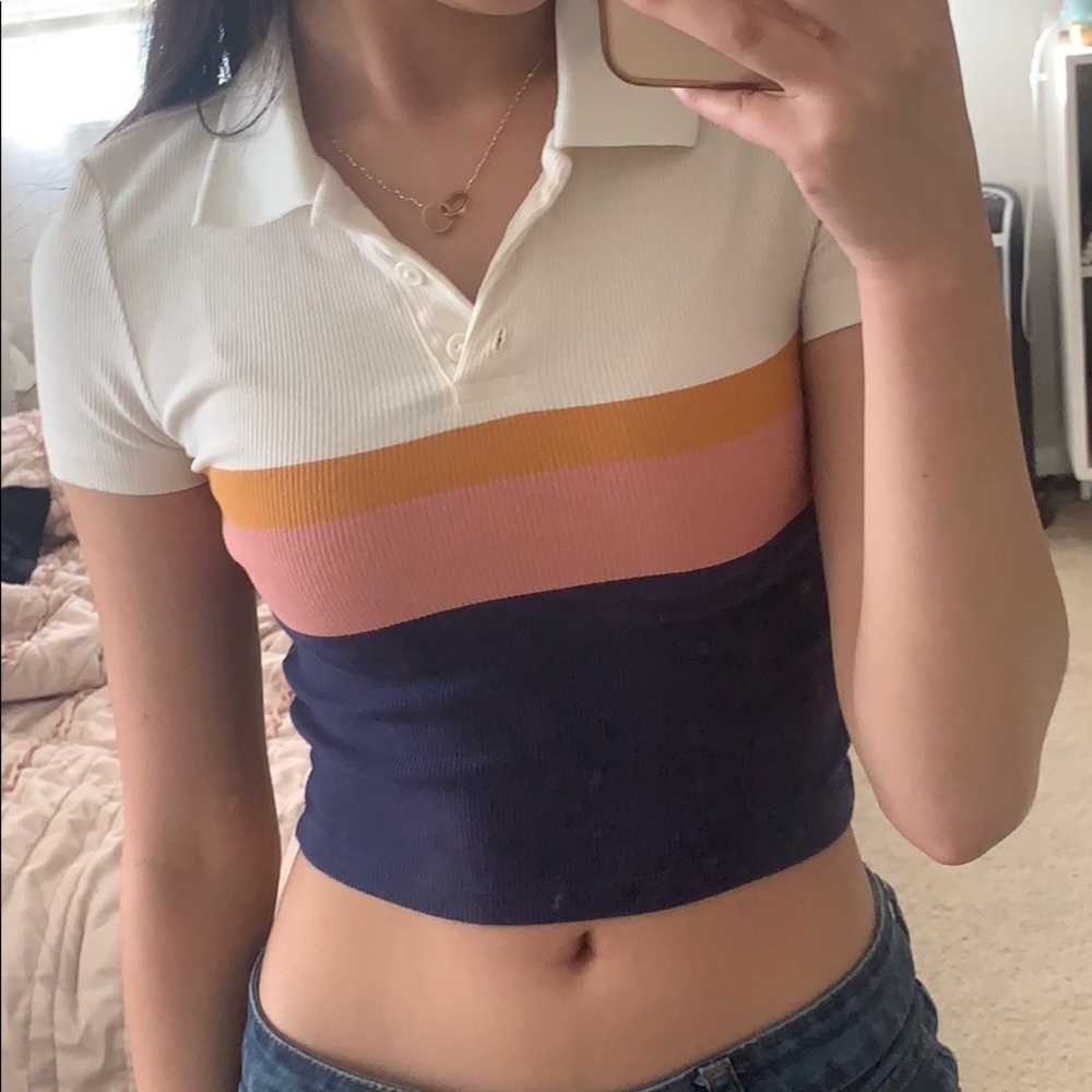 PacSun Color Block Polo